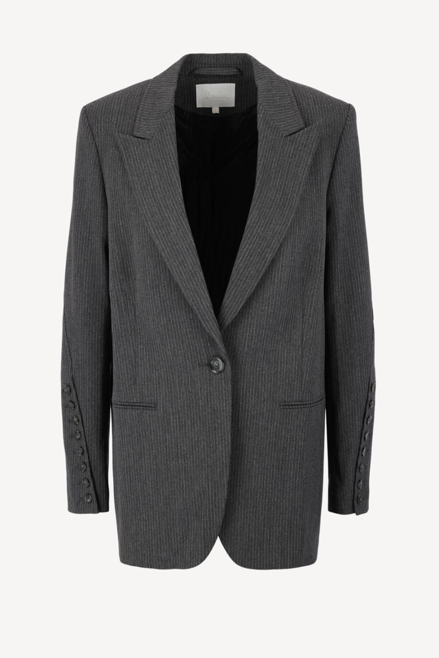 Vetements Lala Berlin | Blazer Jula A Rayures Anthracite