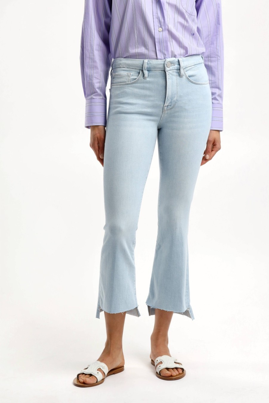 Vetements Frame | Jeans Le Crop Mini Boot En Clarte
