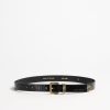 Accessoires Magda Butrym | Ceinture Western En Noir/Vinyle