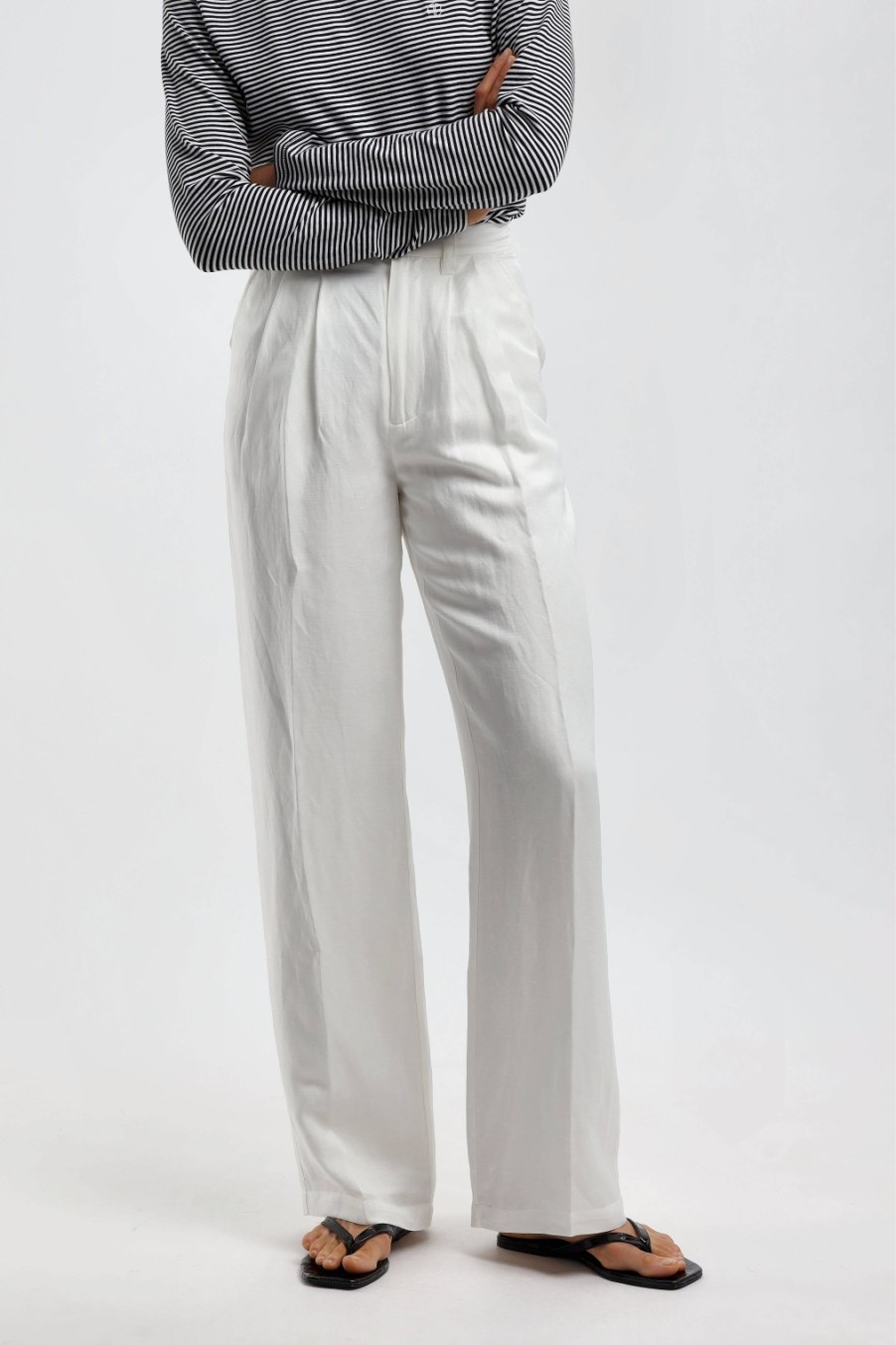 Vetements Anine Bing | Pantalon Carrie En Blanc