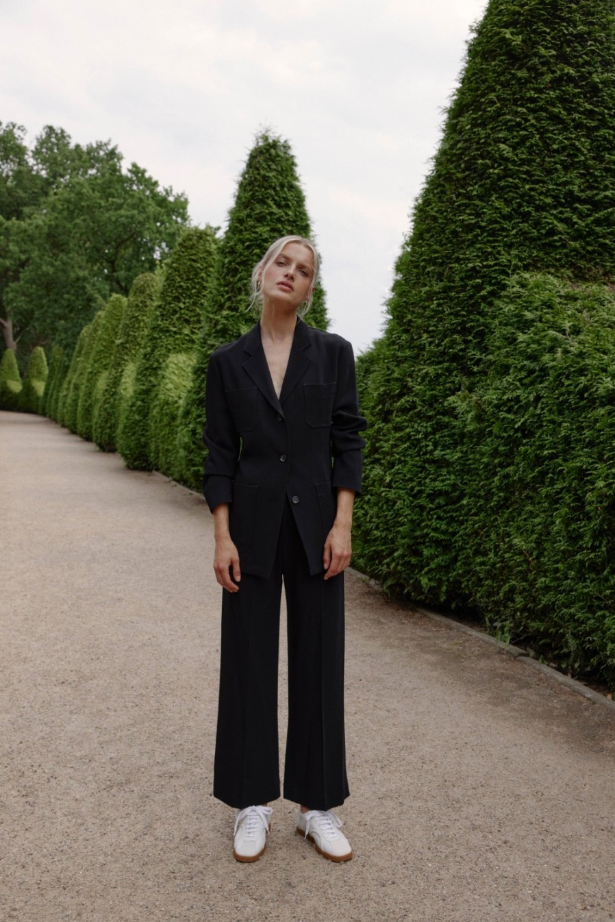 Vetements Toteme | Pantalon Clean Wide En Noir