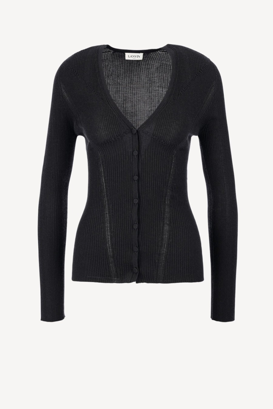 Vetements Lanvin | Cardigan V Neck En Noir