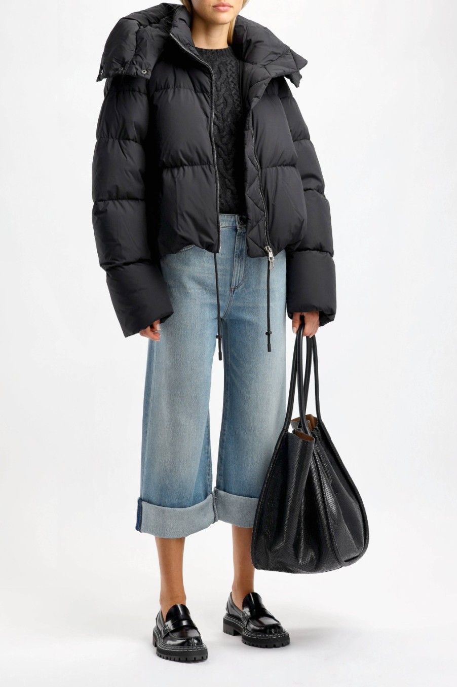 Vetements Sportmax | Veste Matelassee Otaria En Noir