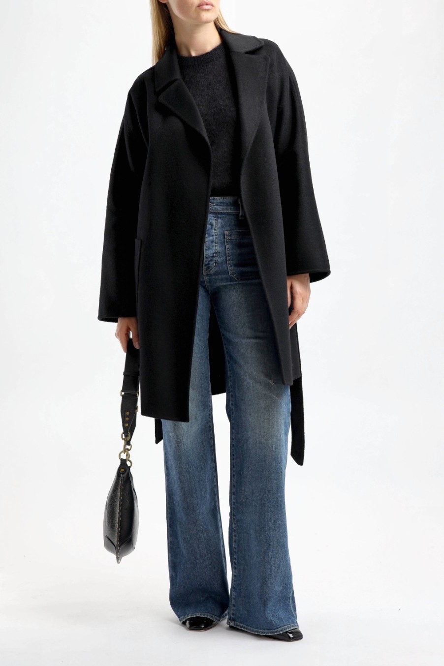 Vetements P.A.R.O.S.H. | Manteau Avec Ceinture Leak En Noir