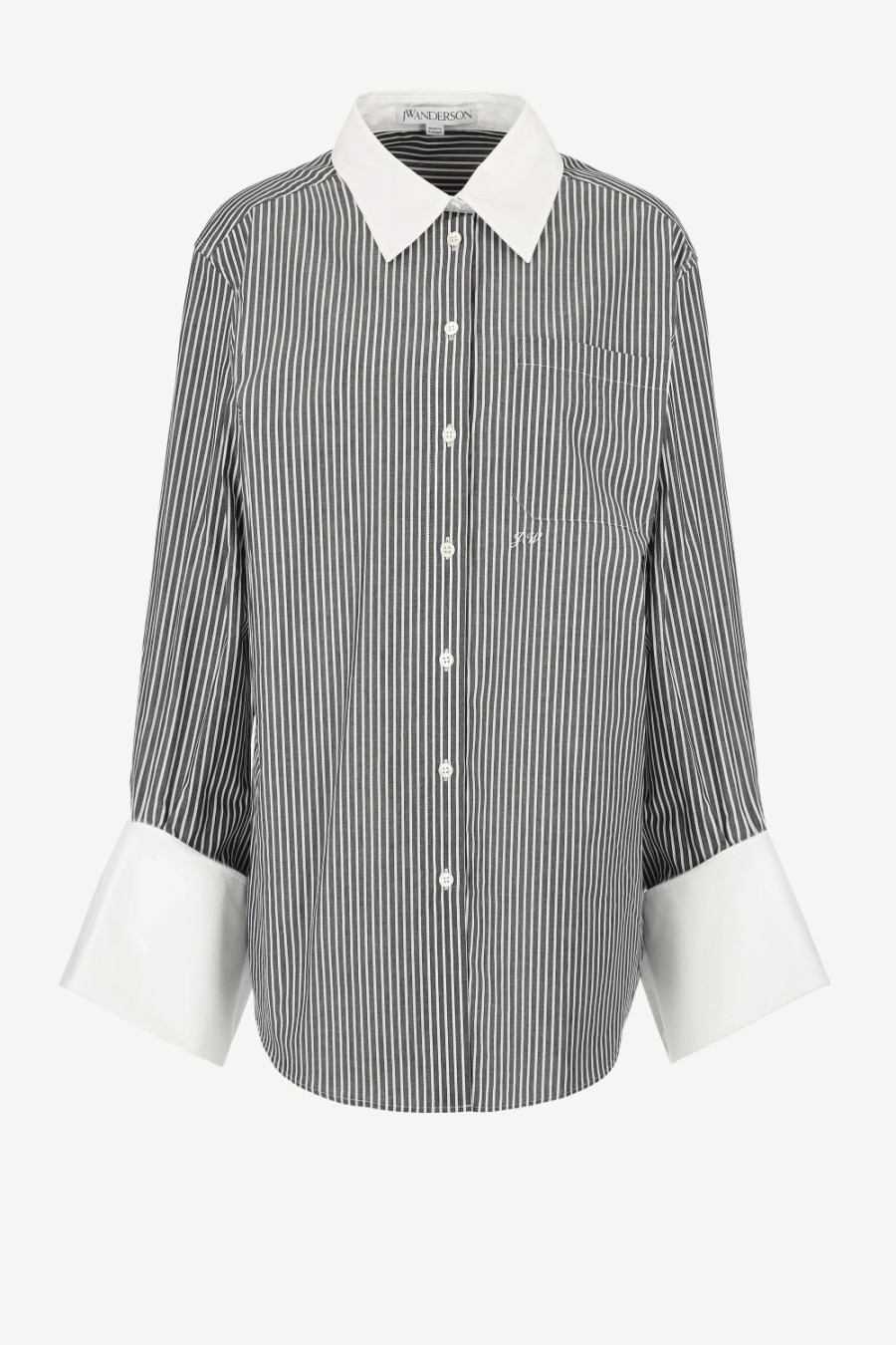 Vetements JW Anderson | Blouse Oversized En Charcoal/Blanc