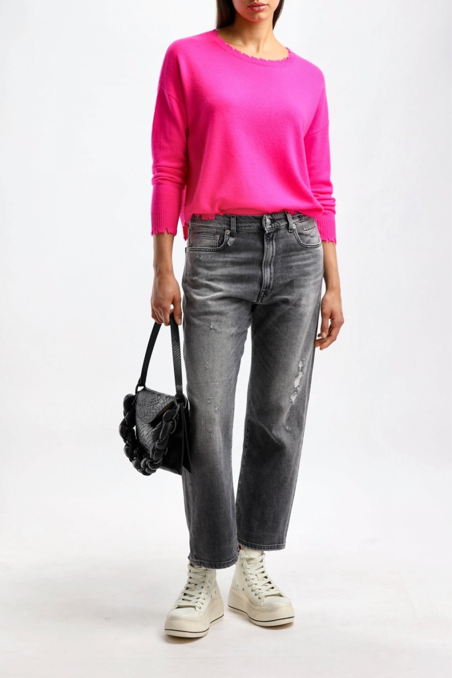 Vetements Kujten | Pull Mela En Rose Fluo