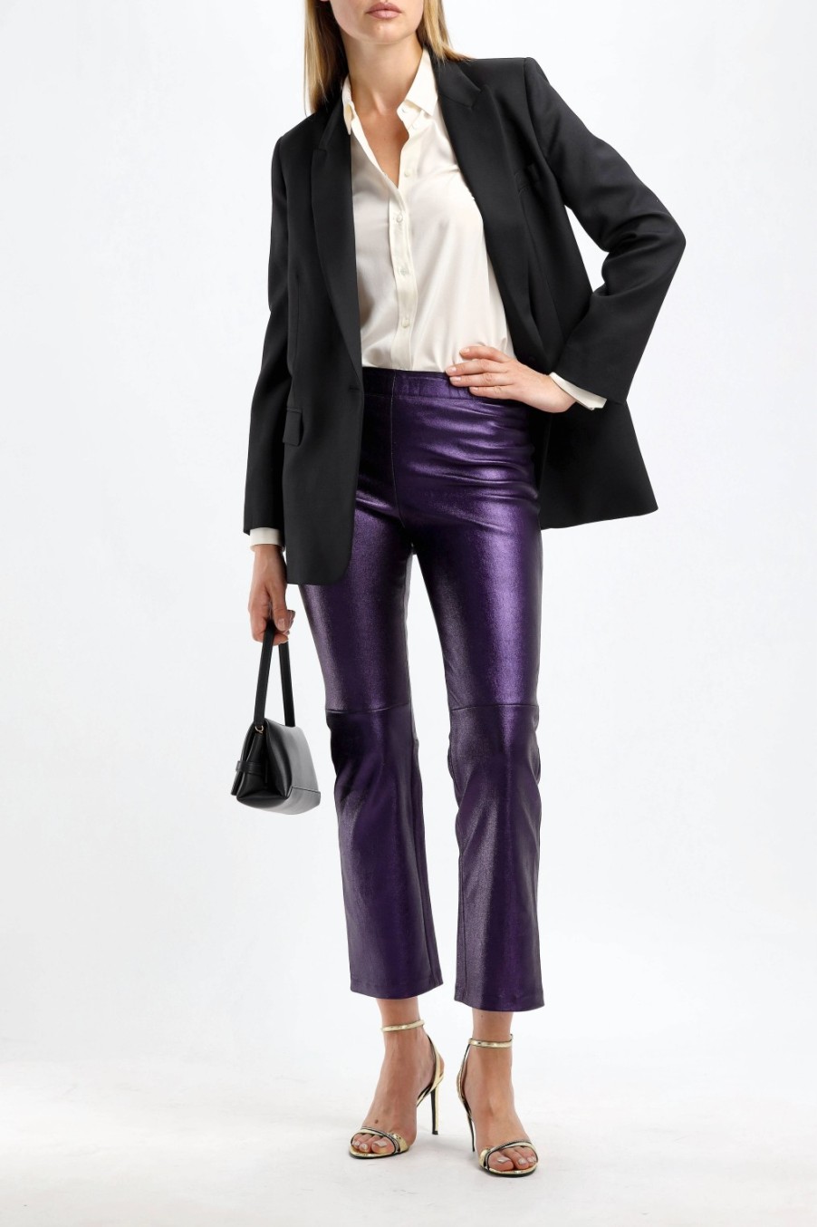 Vetements Stouls | Pantalon En Cuir Jp Twenty A Paillettes