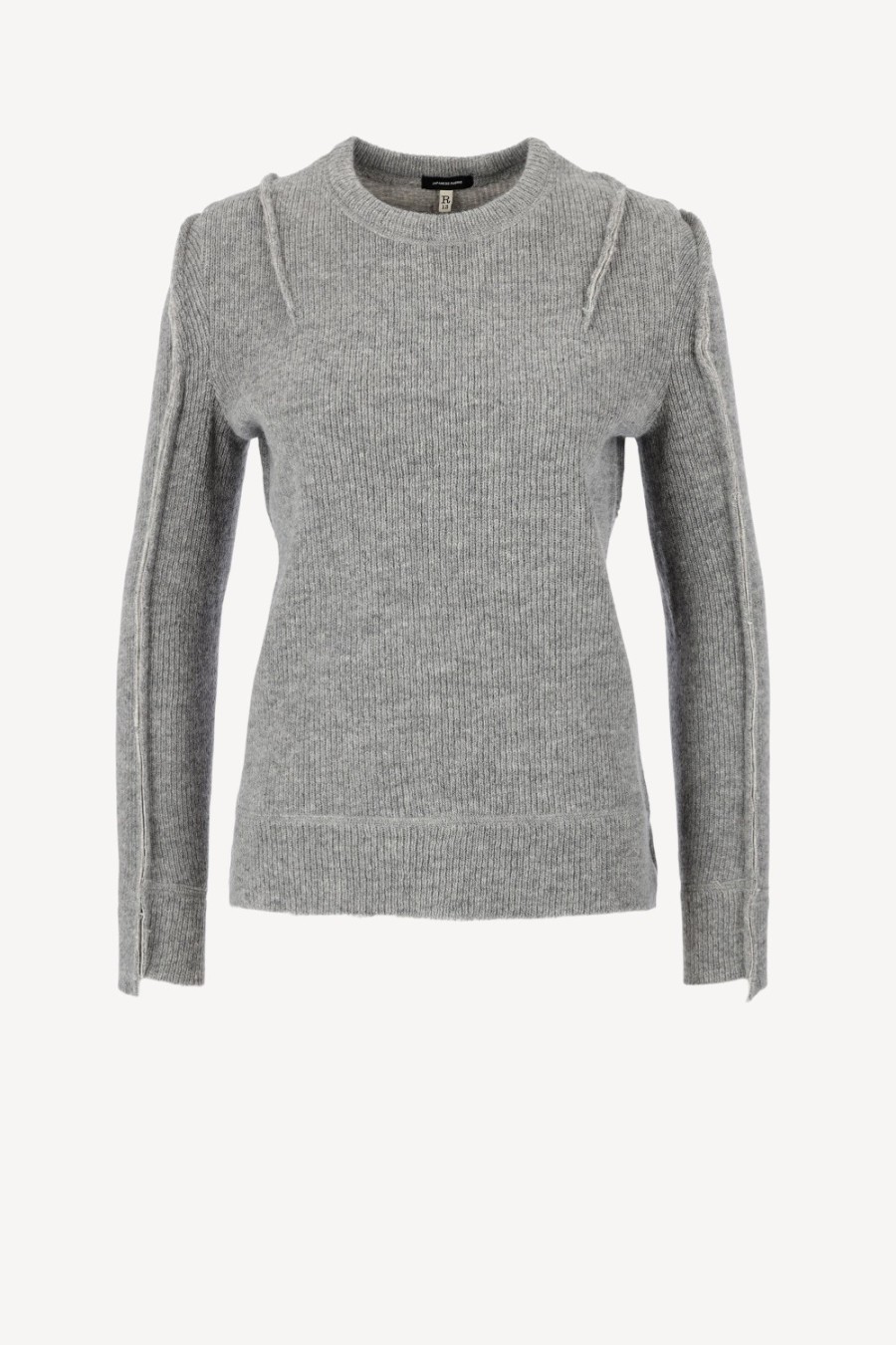 Vetements R13 | Pull A Manches Plates En Gris Clair