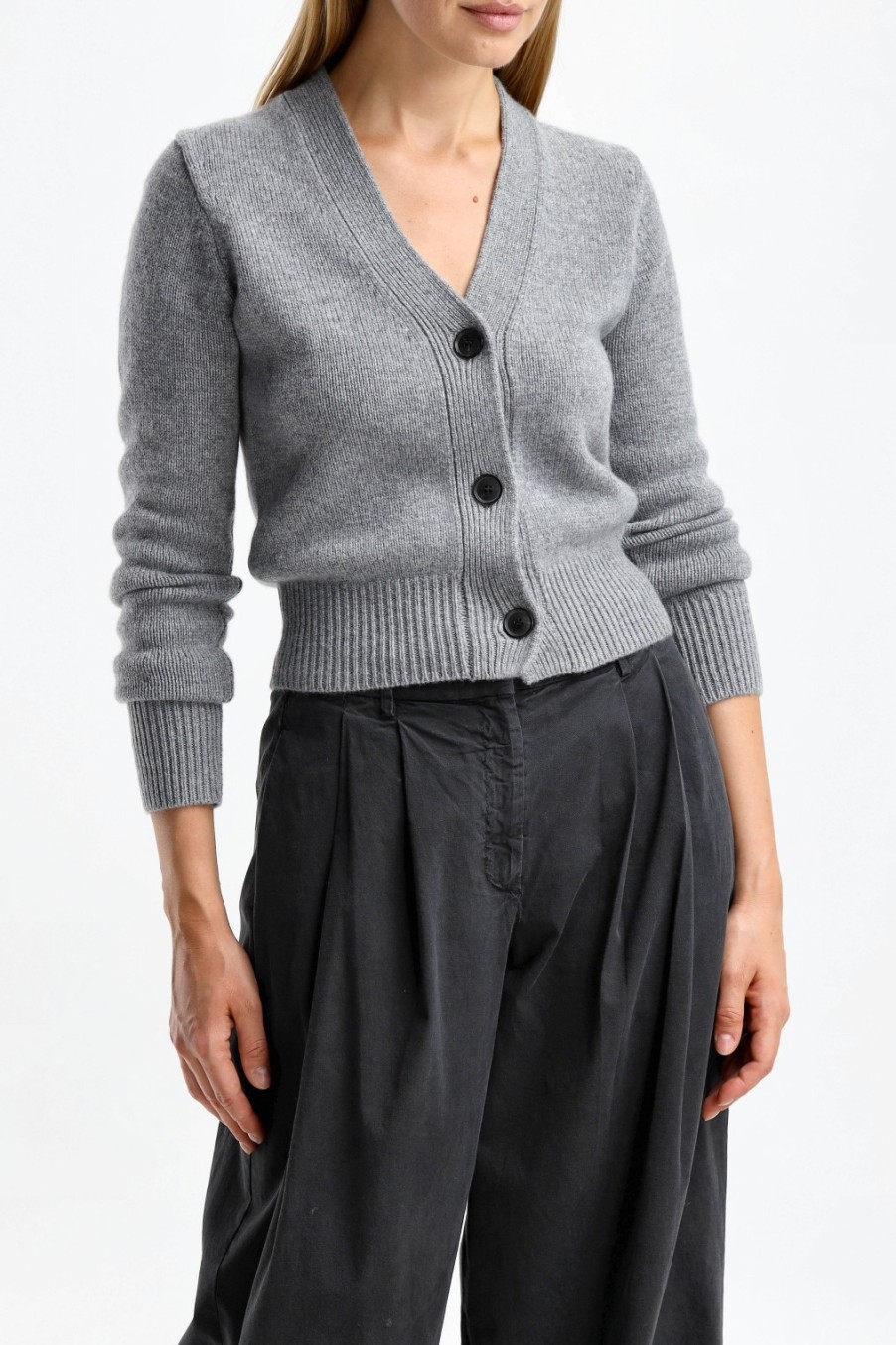 Vetements Nili Lotan | Cardigan Caldorf En Gris Clair