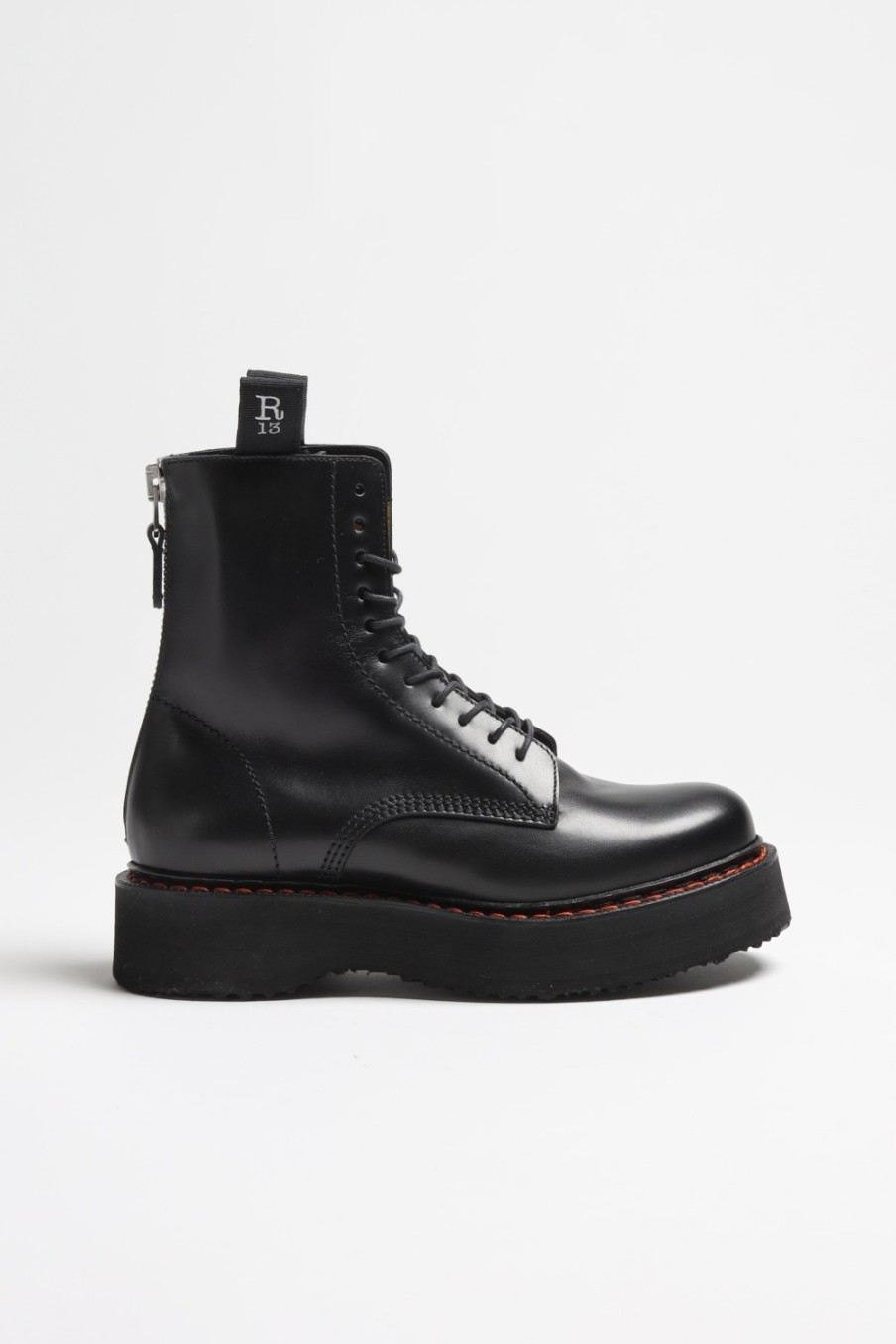 Chaussures R13 | Boots R13 Stack En Noir
