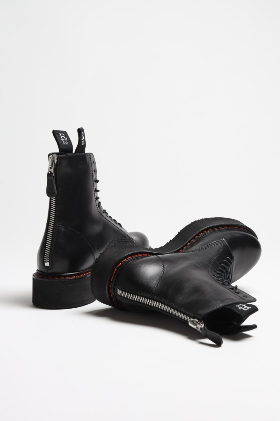 Chaussures R13 | Boots R13 Stack En Noir