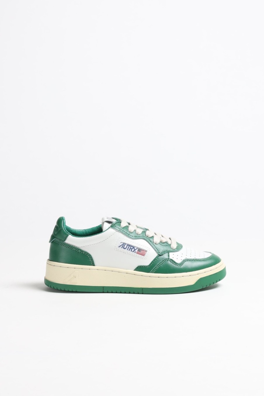 Chaussures Autry | Baskets Bicolor Up En Blanc/Vert