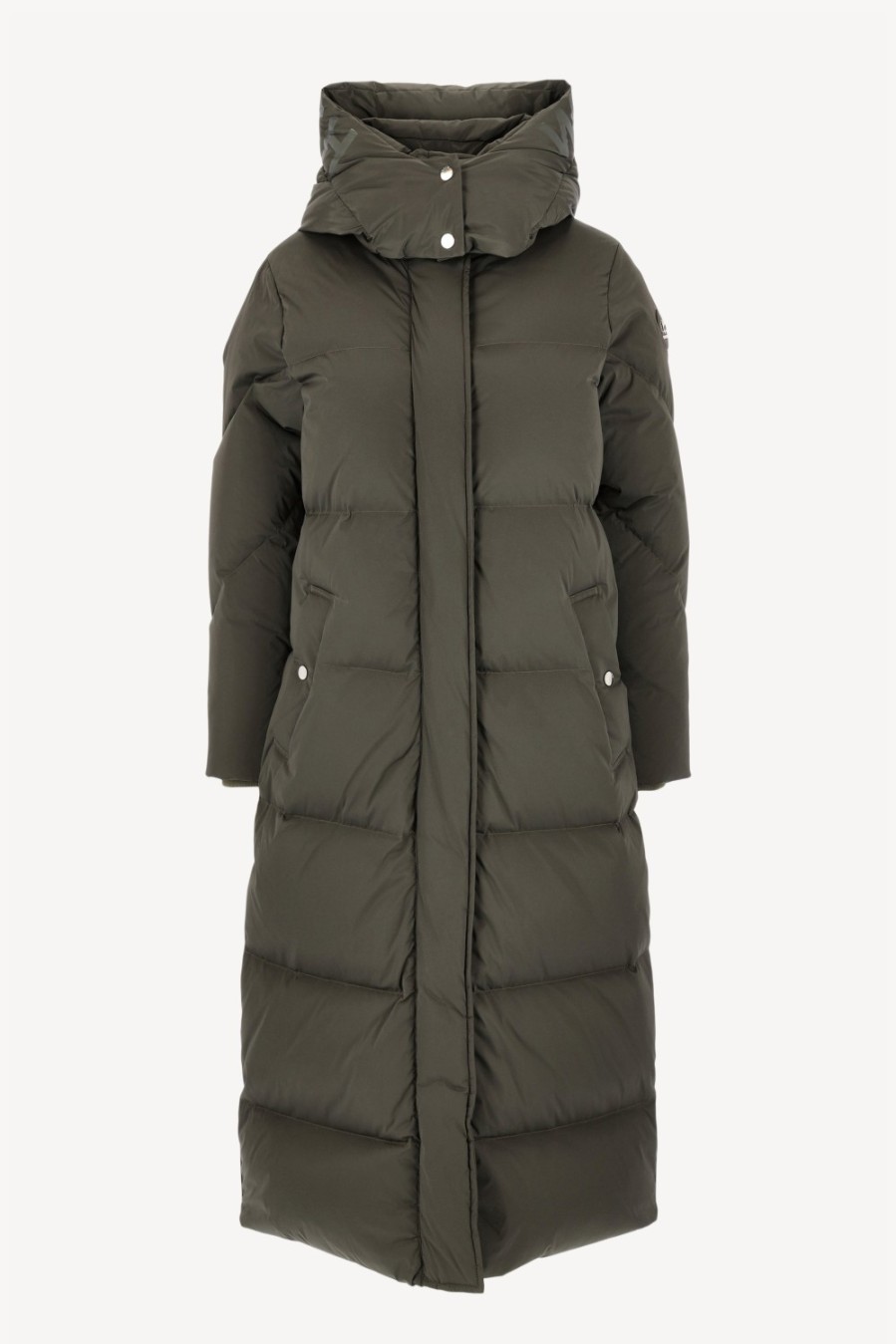 Vetements Woolrich | Parka Aurora Long En Vert Fonce