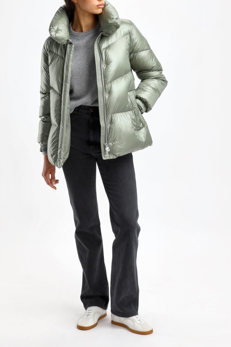 Vetements Woolrich | Veste Aliquippa En Gris Toundra