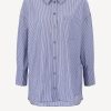 Vetements Anine Bing | Blouse Mika En Bleu/Blanc