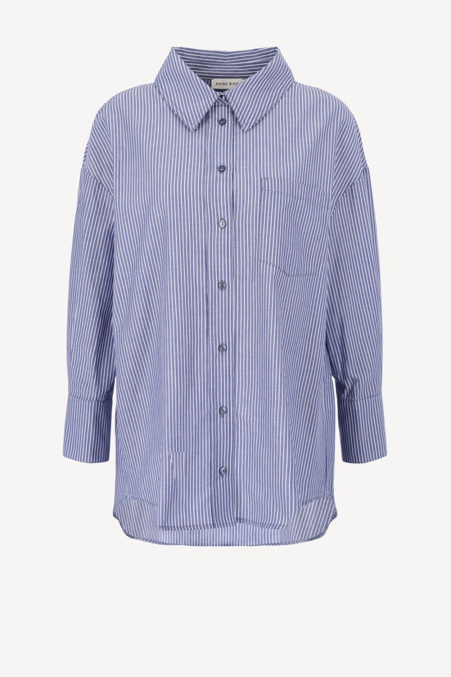 Vetements Anine Bing | Blouse Mika En Bleu/Blanc