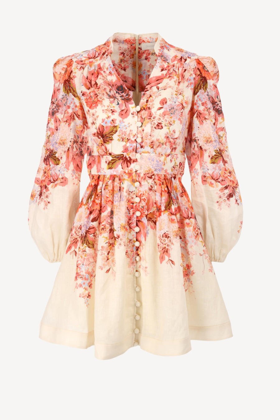 Vetements Zimmermann | Robe Plunge En Creme Florale
