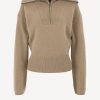Vetements Joseph | Pull-Over Demi-Zip En Hickory
