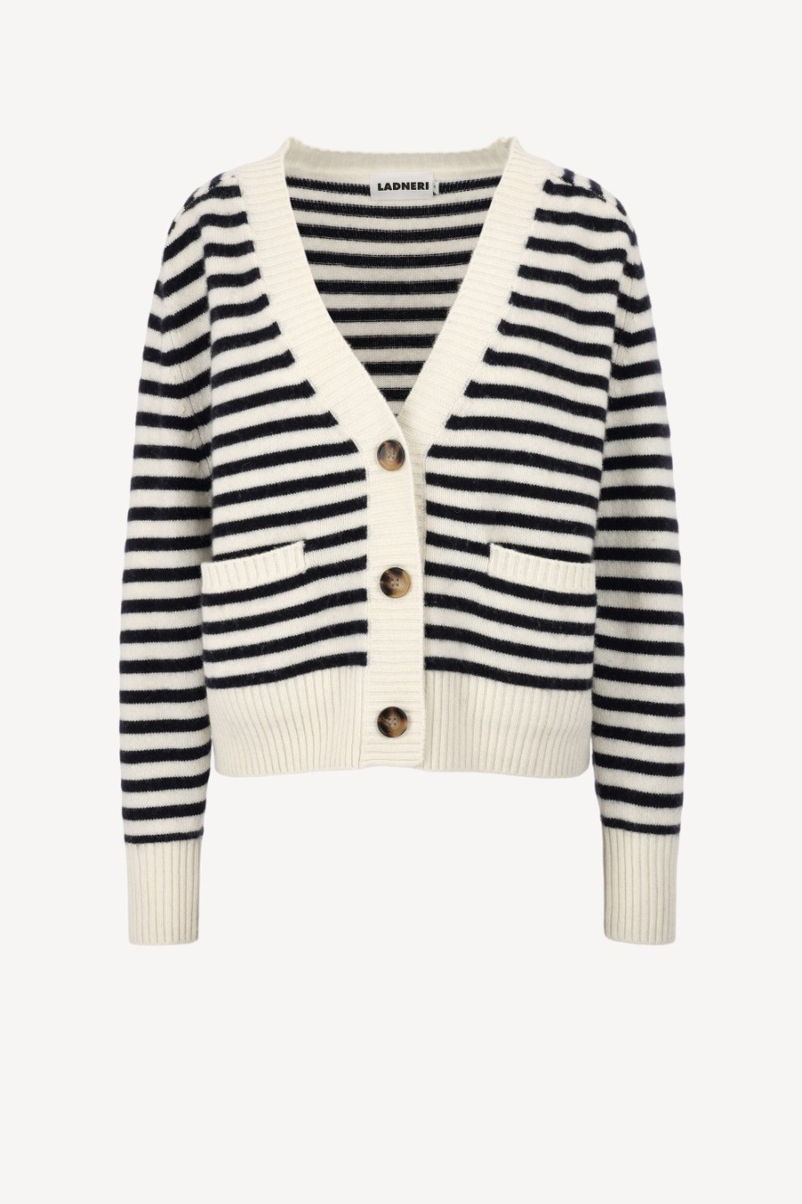 Vetements Ladneri | Cardigan Stripes En Noir Et Blanc