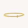 Bijoux Nina Kastens Jewelry | Bracelet-Jonc Diamond Charm En Or