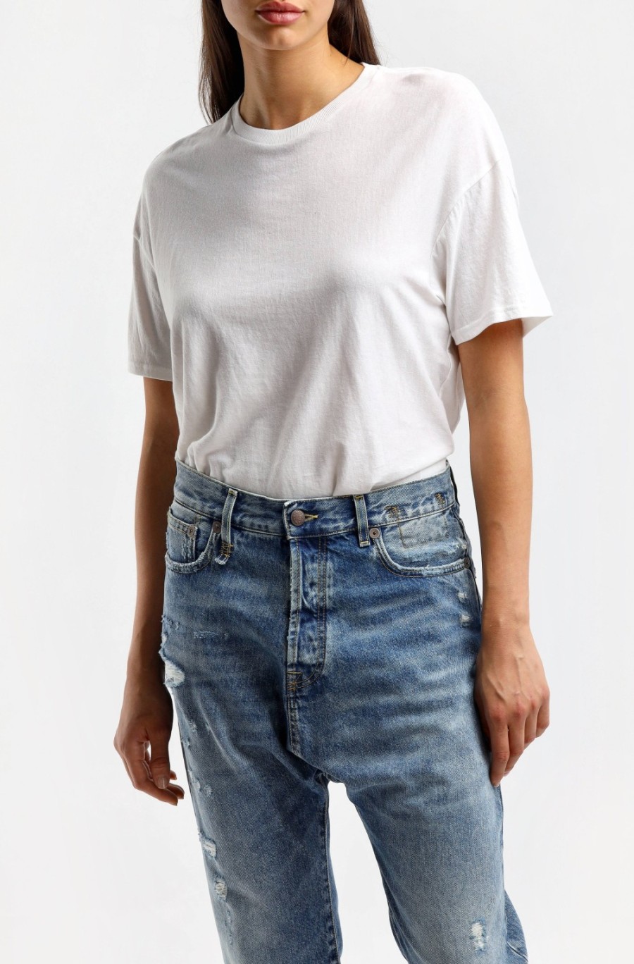 Vetements R13 | T-Shirt Boxy Seamless En Blanc
