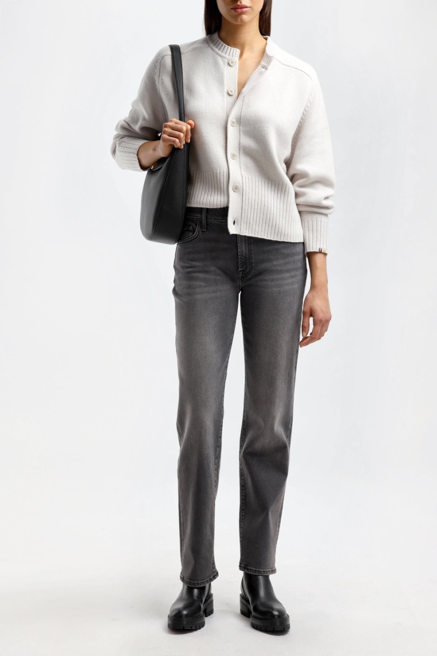 Vetements Extreme Cashmere | Cardigan Scala N°298 En Chalk
