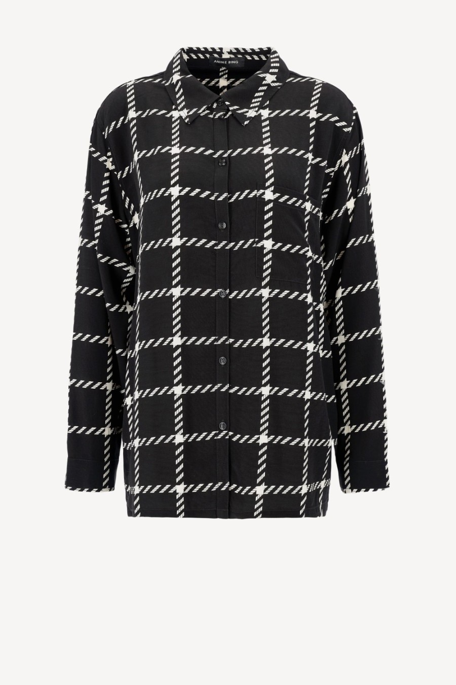 Vetements Anine Bing | Blouse Aspen En Noir Et Blanc
