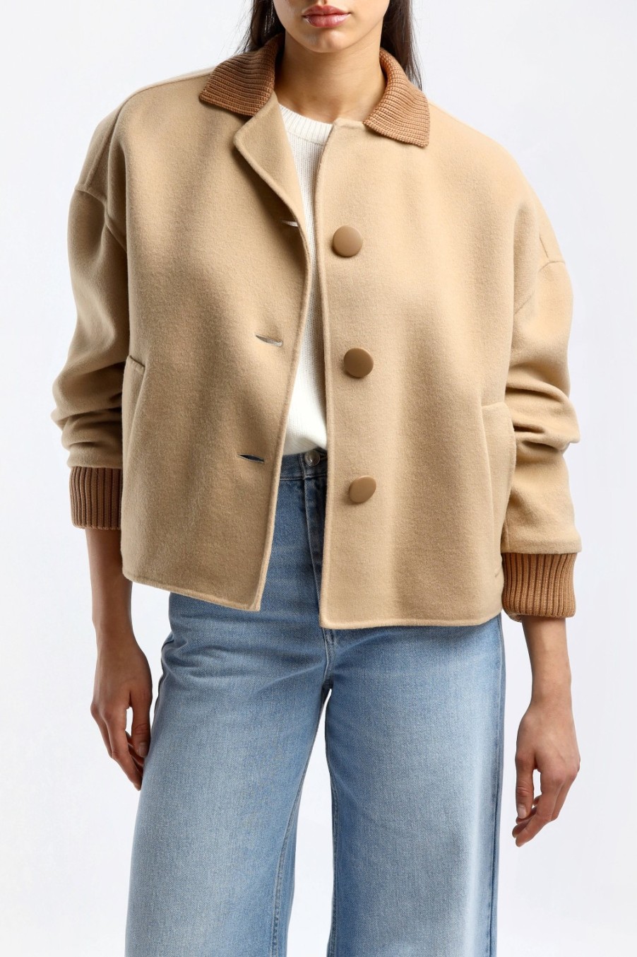 Vetements Marni | Veste Double Face En Tan
