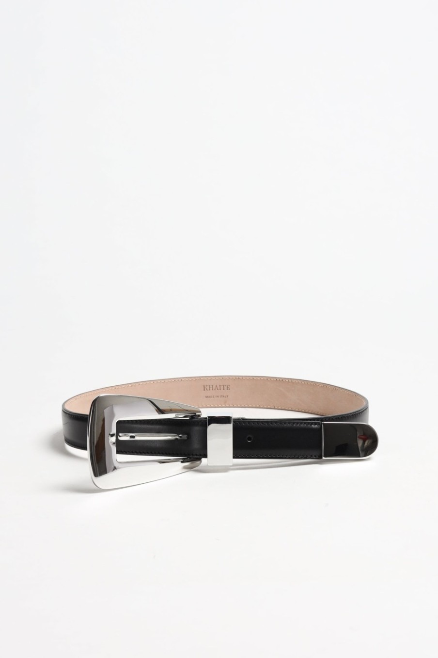 Accessoires Khaite | Ceinture Lucca En Noir/Argent
