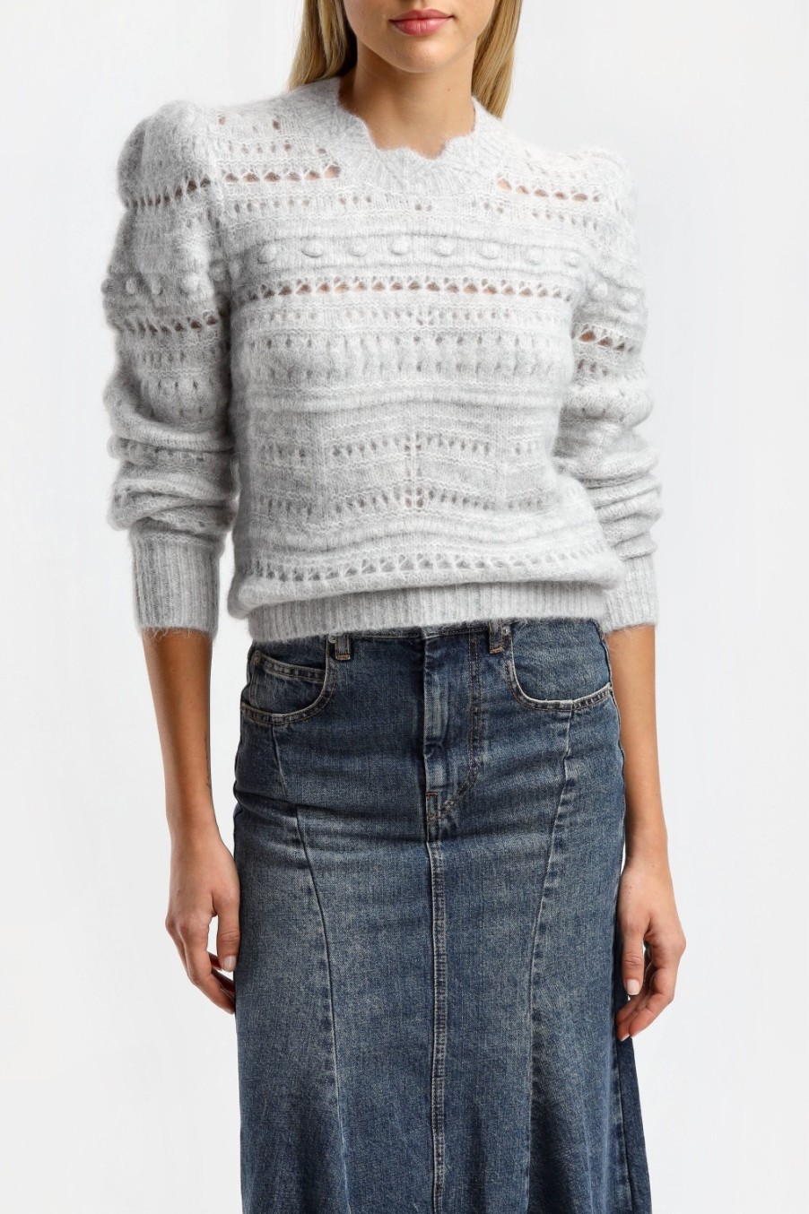 Vetements Marant Etoile | Pull Aigle En Gris Clair