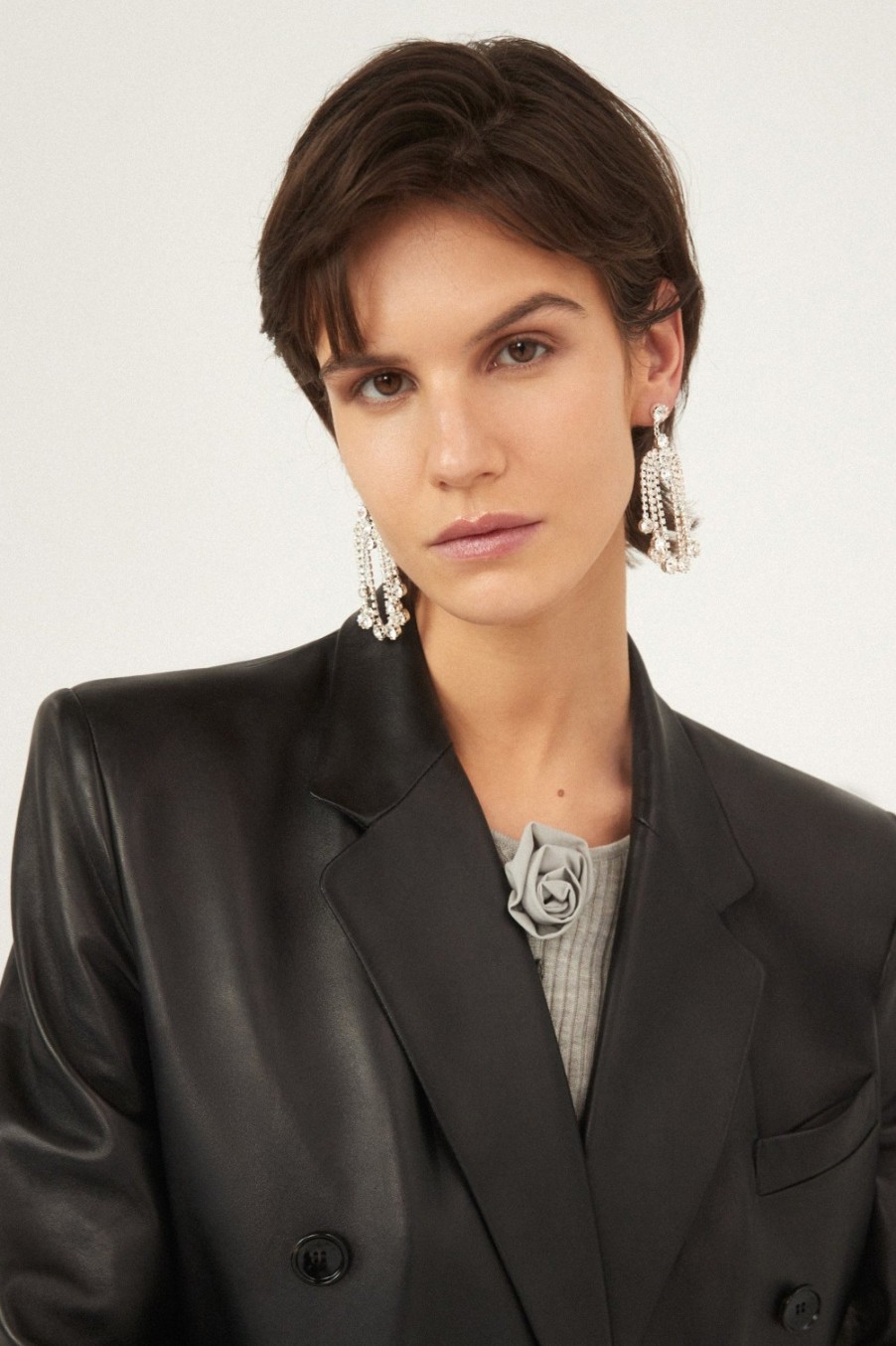 Bijoux Magda Butrym | Boucles D'Oreilles Paillettes En Argent