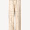 Vetements Toteme | Pantalon Monogram Pj En Ivoire