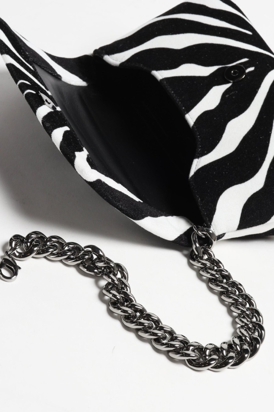 Sacs Tom Ford | Pochette Velvet Mini Chain En Noir/Beige