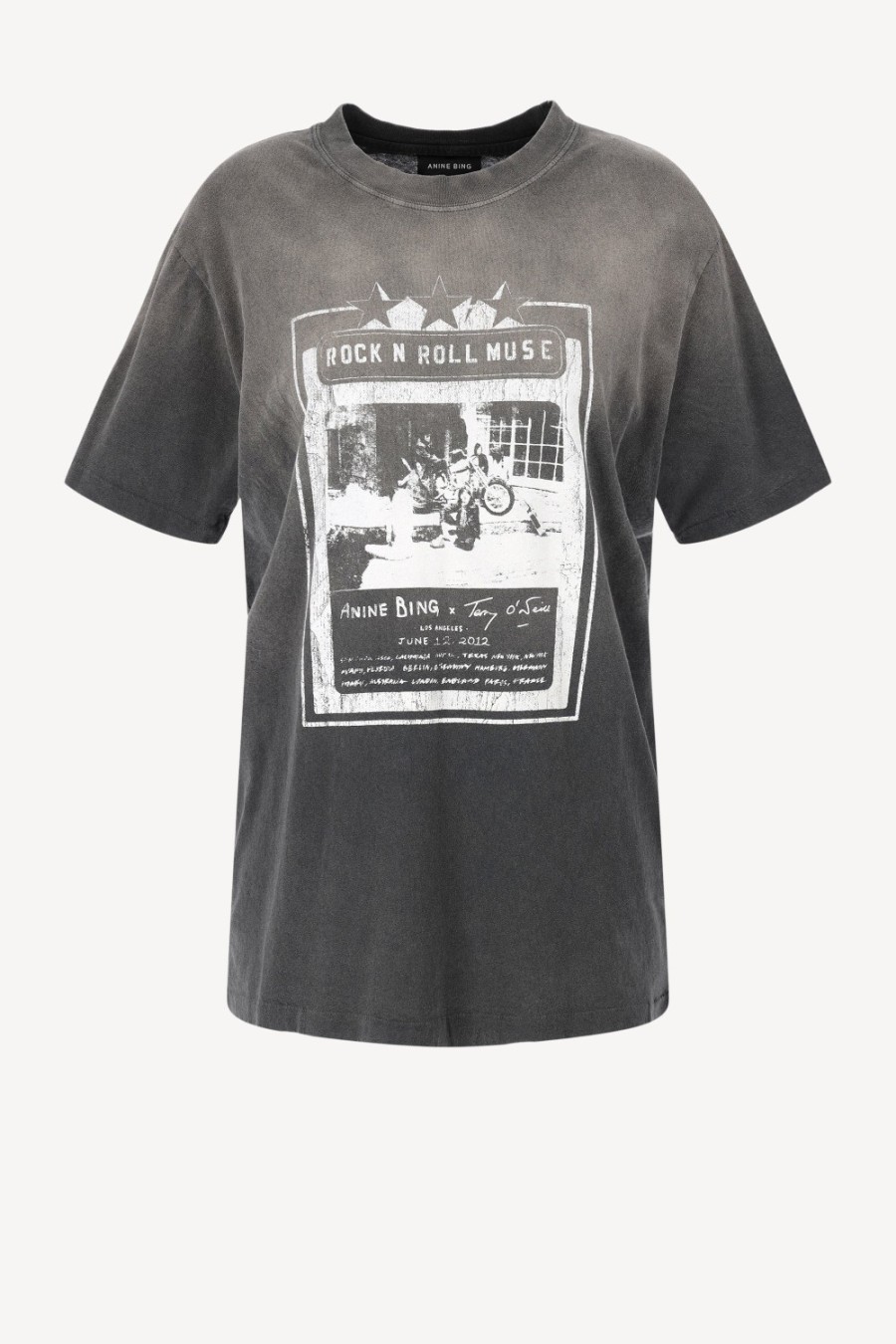 Vetements Anine Bing | T-Shirt Lili Ab X To X Stones En Noir