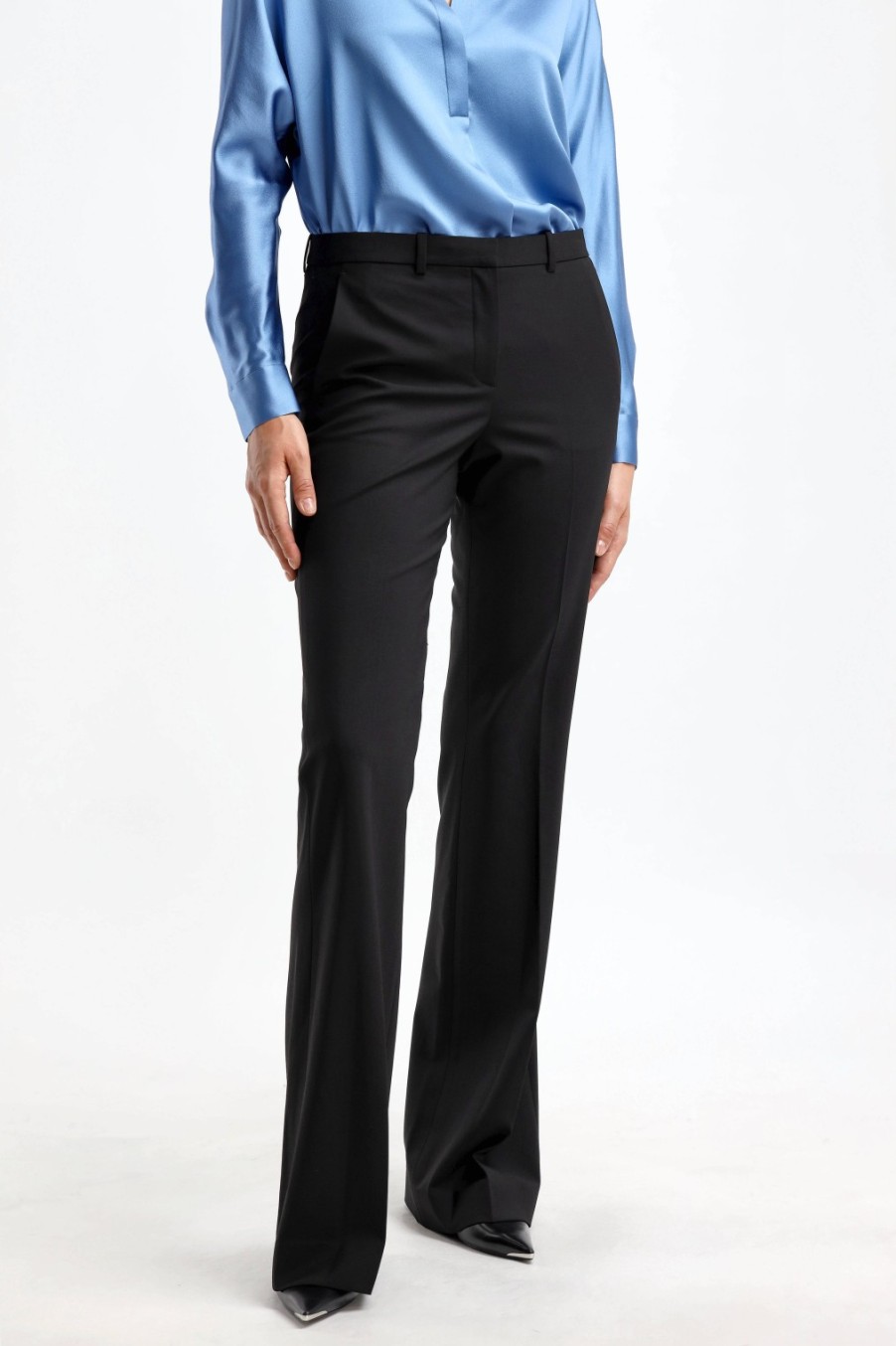 Vetements Theory | Pantalon Demitria Mid En Noir