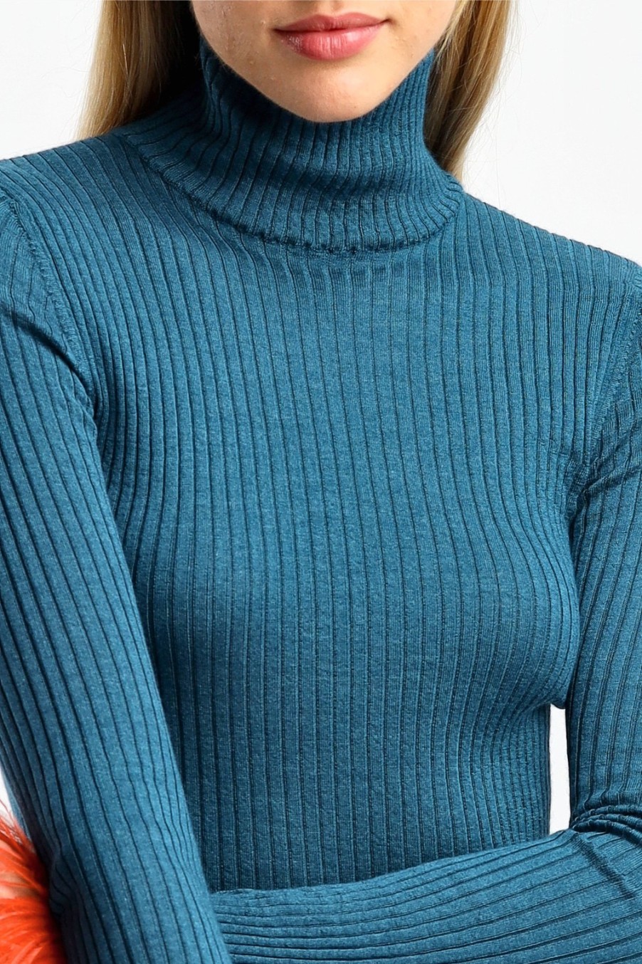 Vetements La Double J | Pull Feathers A Petrolio