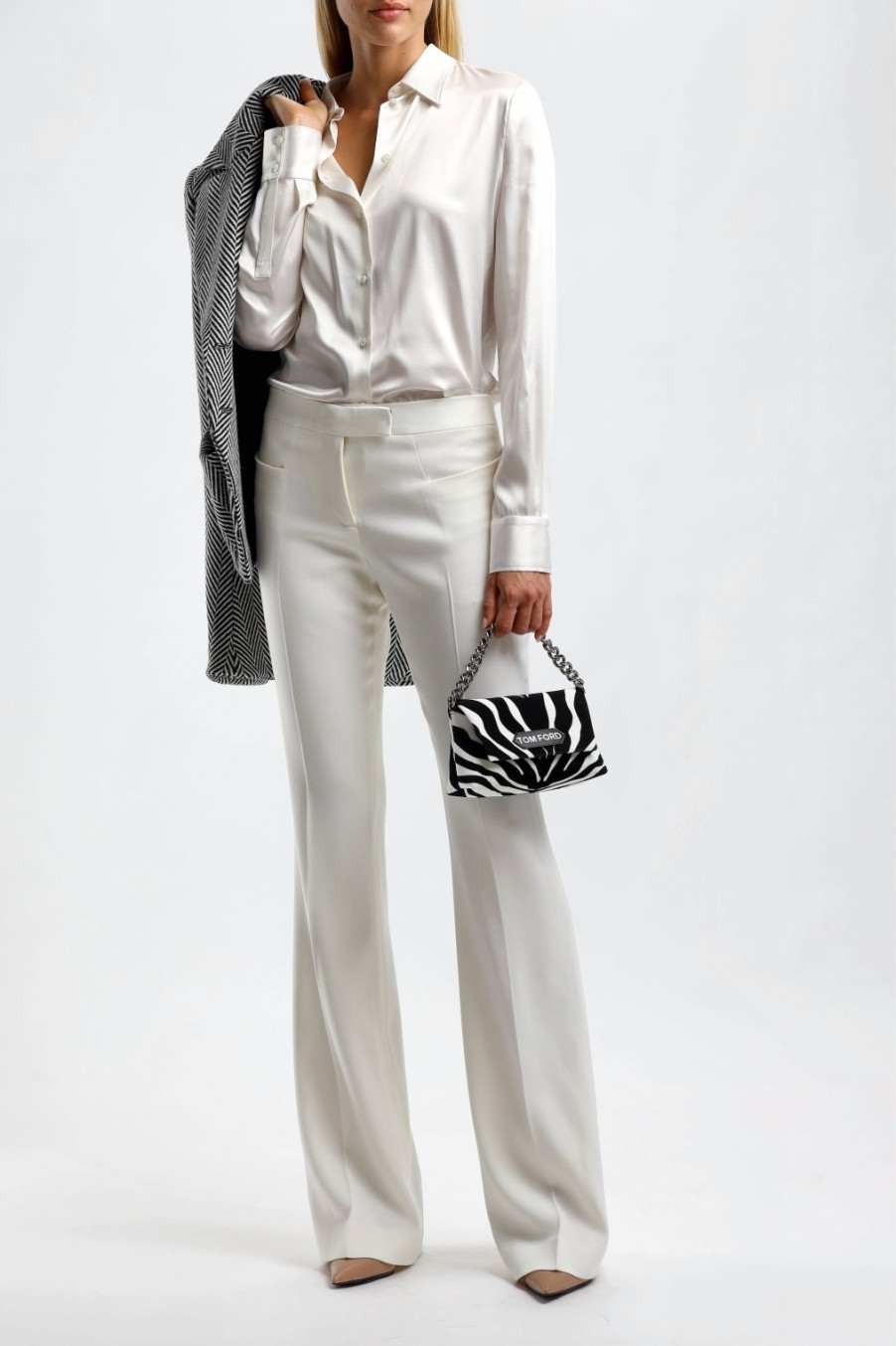 Vetements Tom Ford | Blouse Pearl A Chalk