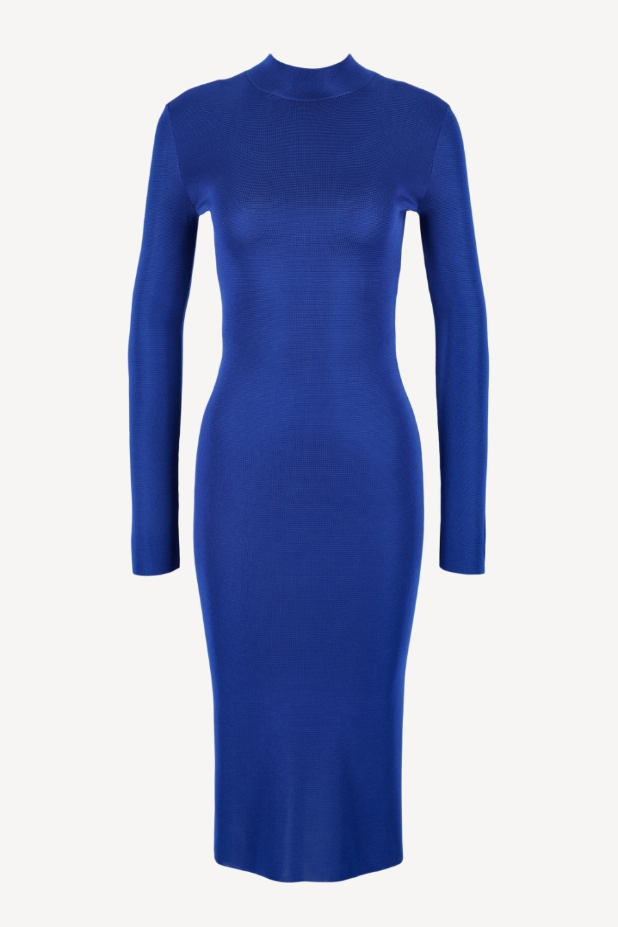 Vetements Tom Ford | Robe En Tricot Col Haut Cobalt