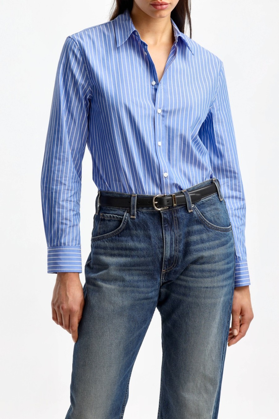 Vetements Nili Lotan | Blouse Raphael En Bleu/Blanc