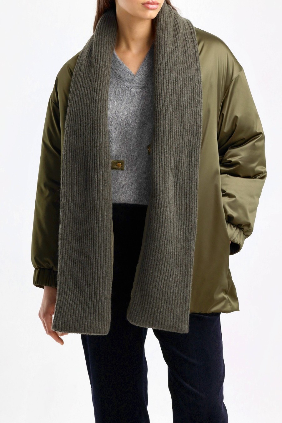 Vetements Agnona | Veste Caban Glossy En Mousse