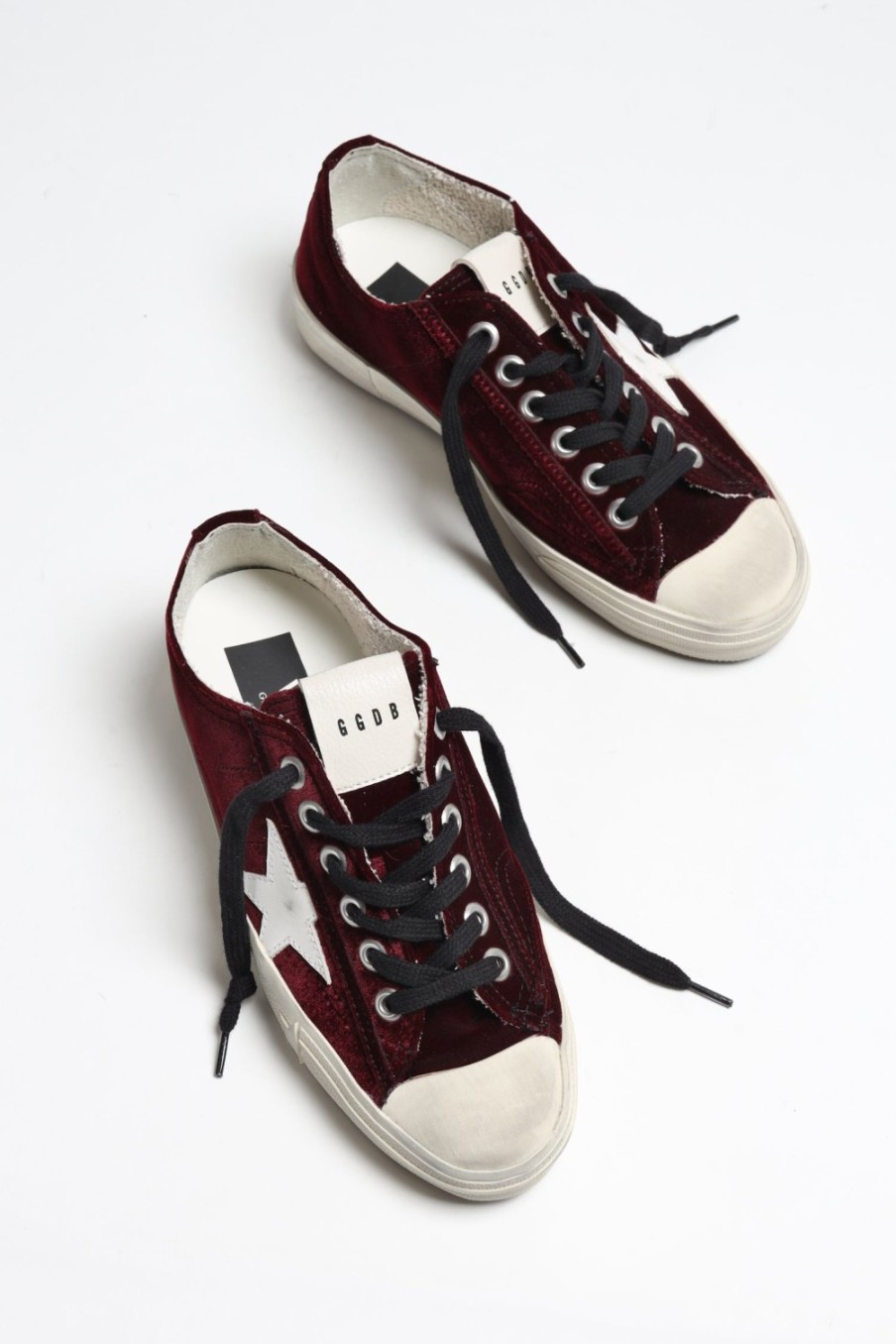 Chaussures Golden Goose | Baskets V-Star 2 En Bordeaux/Blanc