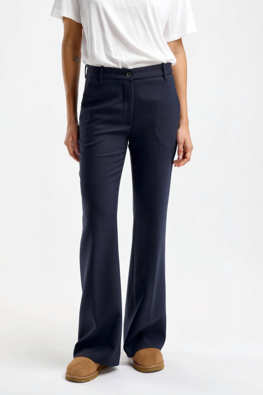Vetements Nine In The Morning | Pantalon Paolina En Bleu Marine