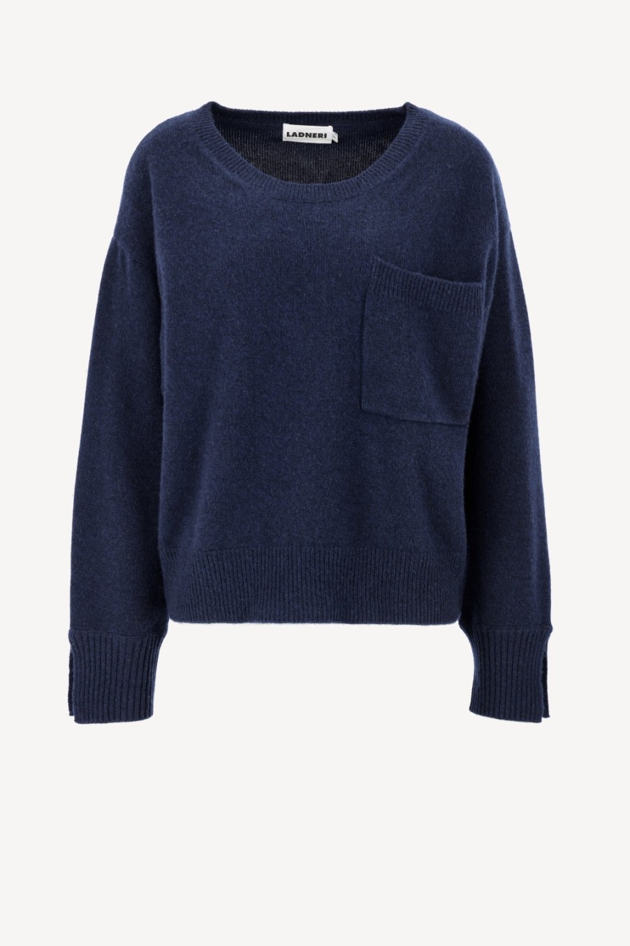 Vetements Ladneri | Pull Pocket En Bleu Marine