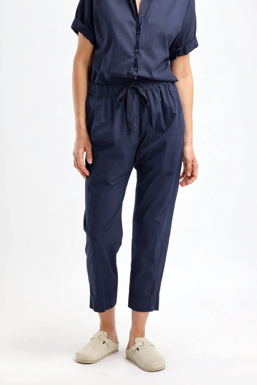 Vetements Xirena | Pantalon Draper En Bleu Profond