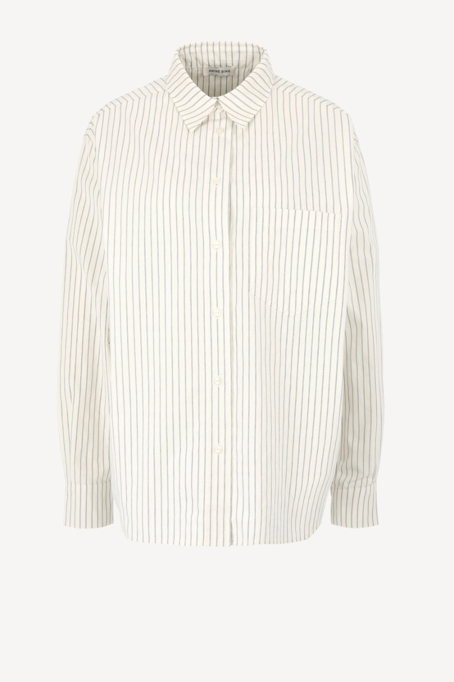 Vetements Anine Bing | Blouse Braxton Monogram En Ivoire