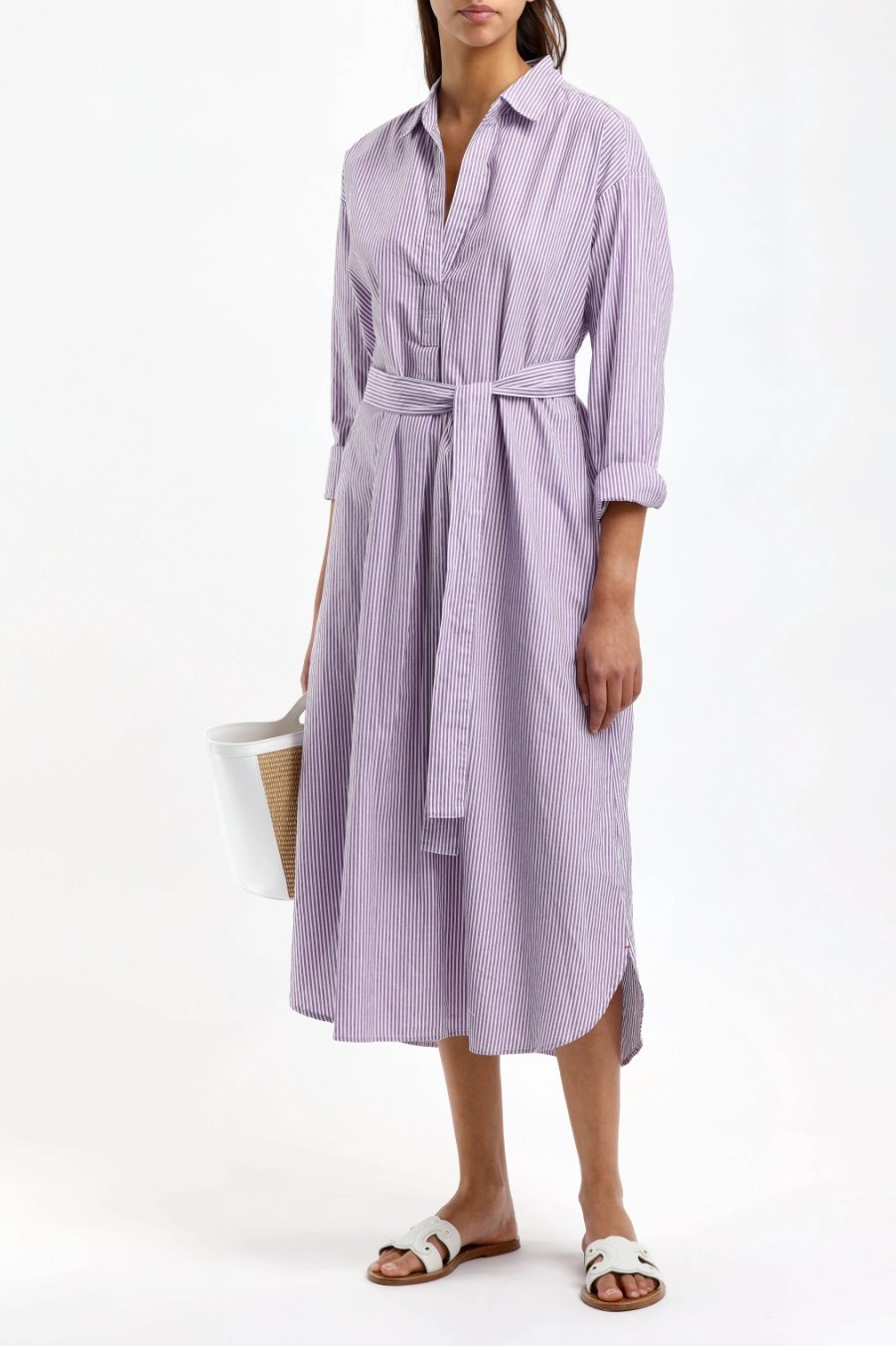 Vetements Xirena | Robe Marlowe A Rayures Prune