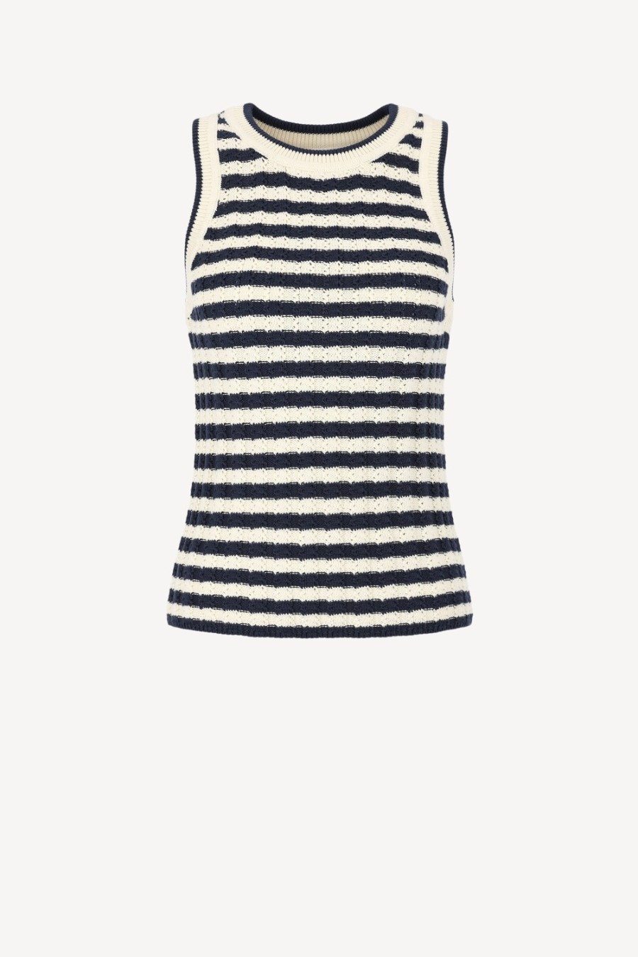 Vetements Veronica Beard | Top Jerrel En Bleu Marine/Blanc