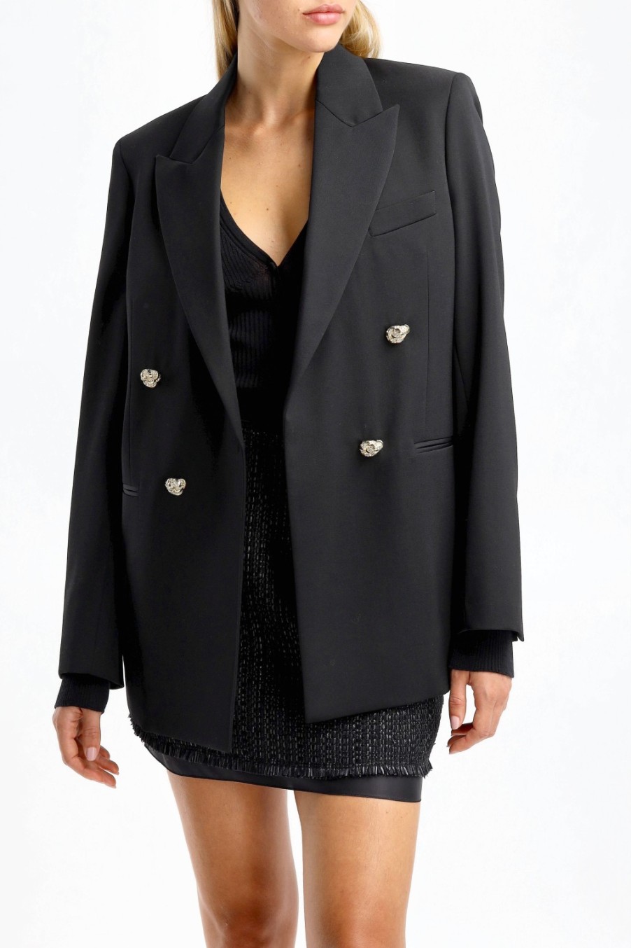 Vetements Lanvin | Blazer Knot En Noir