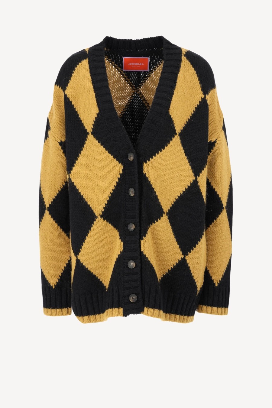Vetements La Double J | Cardigan En Noir/Senape