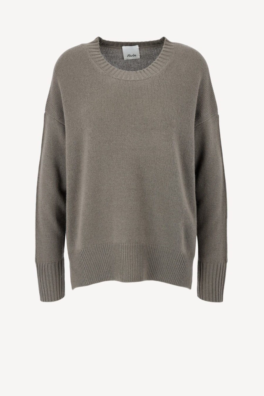 Vetements Allude | Pull Ras Du Cou Taupe